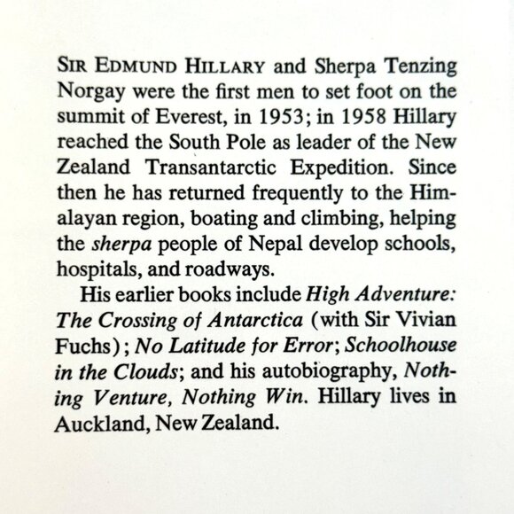 Signed "From The Ocean To The Sky" By Sir Edmund Hillary Hardcover Book 1st Ed. - Picture 5 of 13